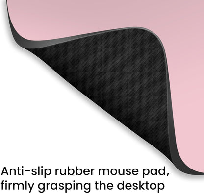 Small Mouse Pad 6 x 8 Inch, Horizontal and Vertical Flexible use. Great for Traveling, Wireless laptops, Keyboard Trays, Offices, etc. (Pink)