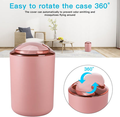 Bathroom Accessory Set 8 Pcs Pink Bathroom Accessories Set Bathroom Set with Trash Can Soap Dispenser Toothbrush Holder Tumbler Soap Dish Toilet Brush Holder Qtip Holder (Pink)
