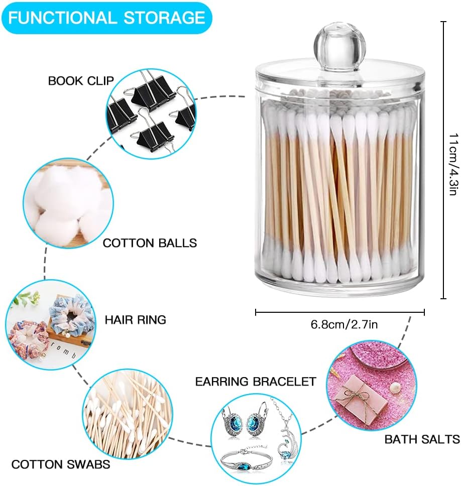 Bathroom Accessory Set 8 Pcs Pink Bathroom Accessories Set Bathroom Set with Trash Can Soap Dispenser Toothbrush Holder Tumbler Soap Dish Toilet Brush Holder Qtip Holder (Pink)