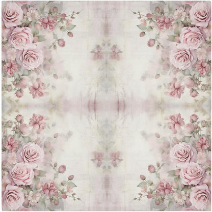 ALAZA Pink Rose Flowers (2) Cloth Napkins Dinner Napkins 1 Piece,Reusable Table Napkins Washable Polyester Fabric for Cocktail Party Holiday Wedding Home Decorative