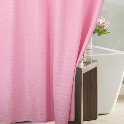 Pink Shower Curtain for Bathroom: Water Repellent Heavy Duty - 72"Lx72"W