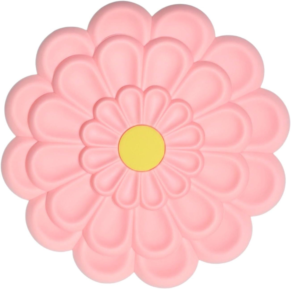 3Pcs Daisy Trivet Mats Insulation Pads 3 Sizes Pot Mats,Pink