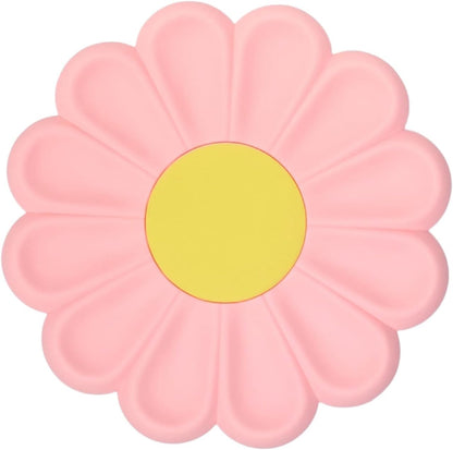 3Pcs Daisy Trivet Mats Insulation Pads 3 Sizes Pot Mats,Pink