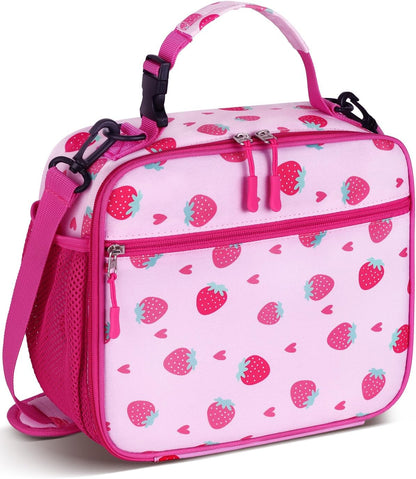 Kids Lunch Box for Girls, Kids Insulated Lunch Bag with Strap