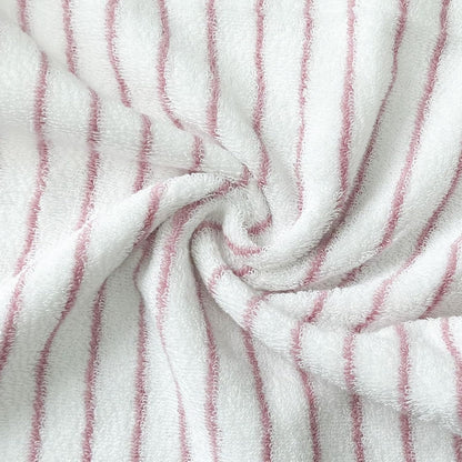 Pink Striped Hand Towels 100% Cotton Soft Clean Hand Towel for Bathroom Kitchen Sports Cute Pink White Stripes Hand Towel 2 Pack, 14 x 30 Inch