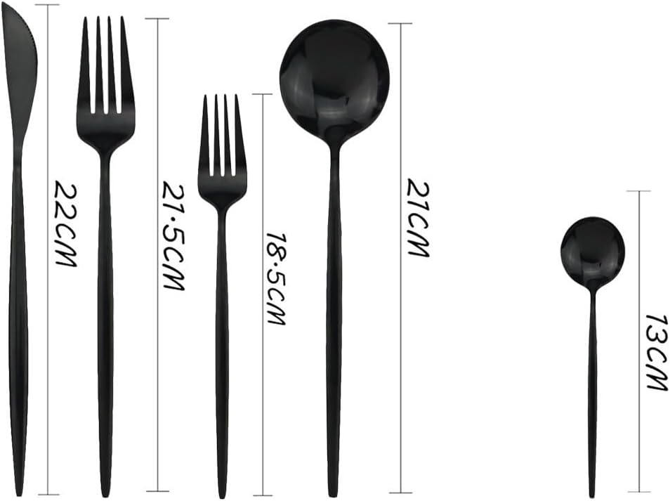 5/20/30/40/50/60pcs Pink Gold Stainless Steel Cutlery Set Portuguese Matte Cutlery Tea Spoon(Pink Gold,1Set-5Pcs)