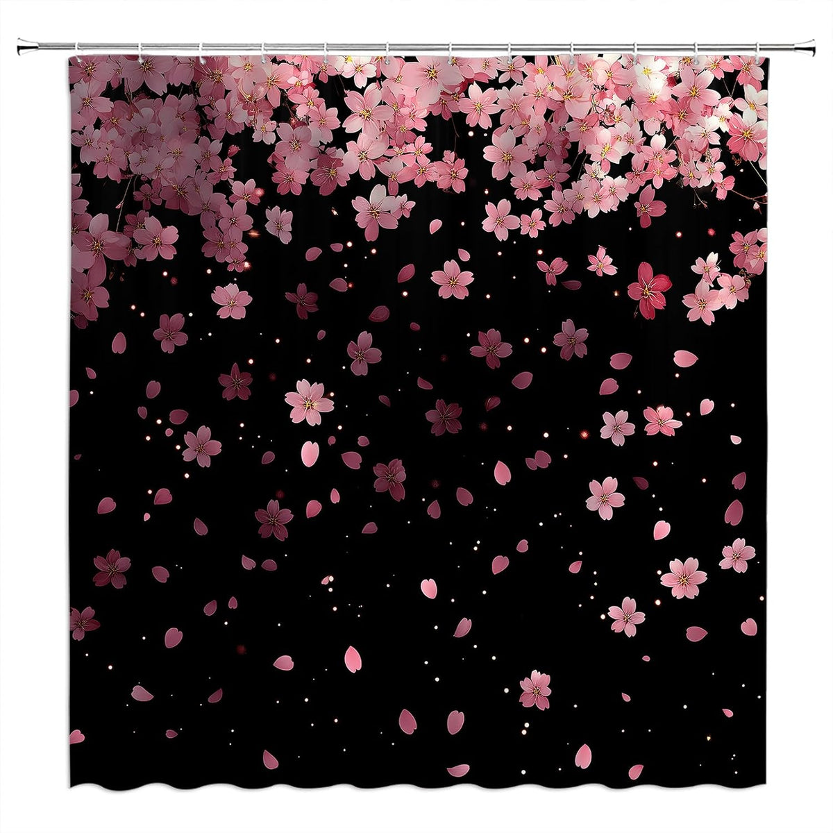 Cherry Blossom Shower Curtain for Bathroom,70x70(WxH) Inches