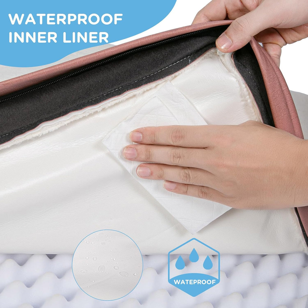 Waterproof Dog Bed Covers Replacement Washable, Pet Bed Cover Only