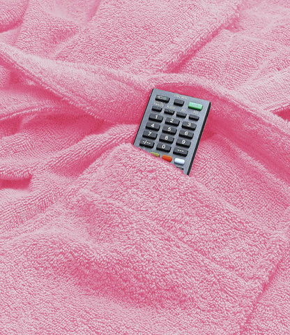 100% Cotton Shawl Collar Bathrobe for Women & Men – Terry Cloth, Lightweight Plush Long Spa & Hotel Luxury Robe