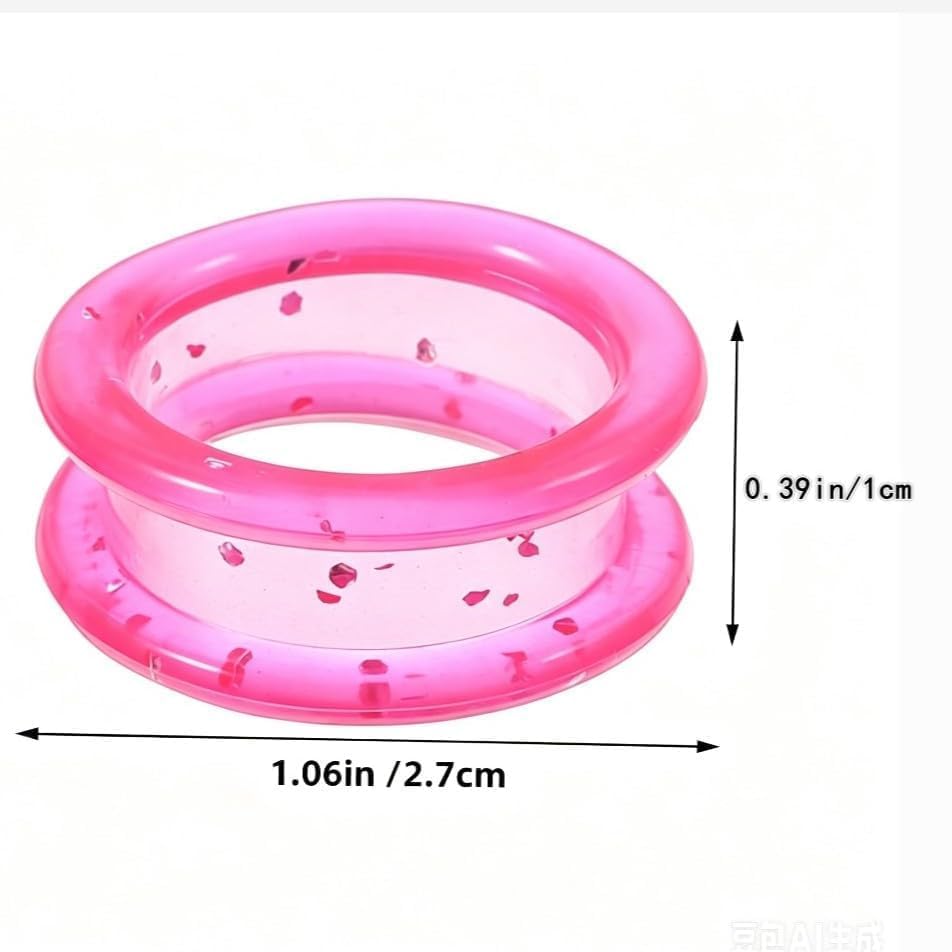 10Pcs Pink Silicone Scissors Finger Rings Grips Grooming Shear Thumb Inserts Finger Protector Ring for Barber Hair Cutting Scissors Pet Shears Hair Cutting Shears Hair Cutting Tools