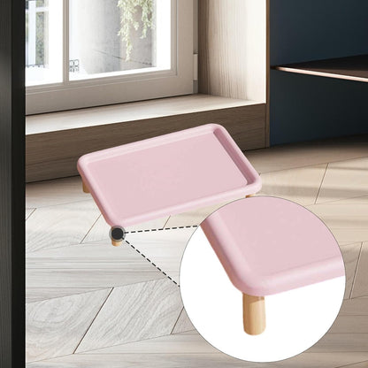 Raised Pet Feeder Stand Water Bowl Dispenser Stand Versatile Protect Neck Comfort Easy to Supplies Elevated Holder, Pink