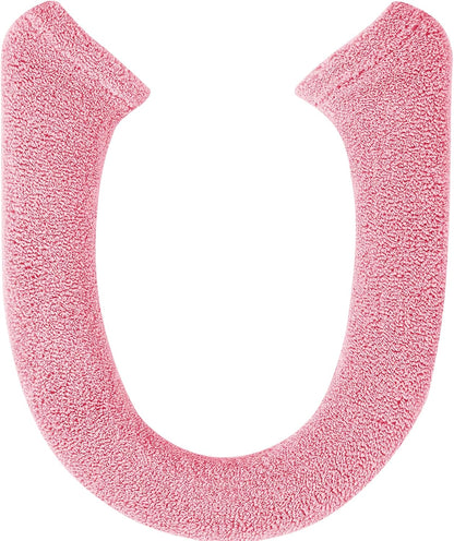 Toilet Seat Cover with Snaps Fixed, Toilet Seat Cushion for Bathroom