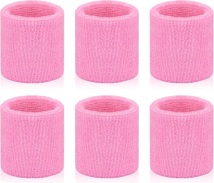 6 Pack Sweatbands Sports Wristband Breathable Wrist Band
