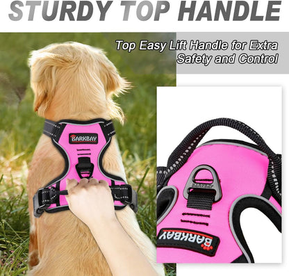 Dog Harness No Pull for Large Dogs Front Back Clips,Dog Vest
