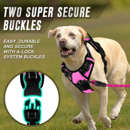 Dog Harness No Pull for Large Dogs Front Back Clips,Dog Vest