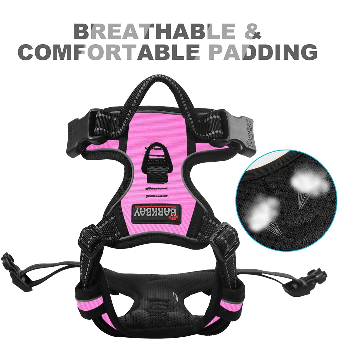 Dog Harness No Pull for Large Dogs Front Back Clips,Dog Vest