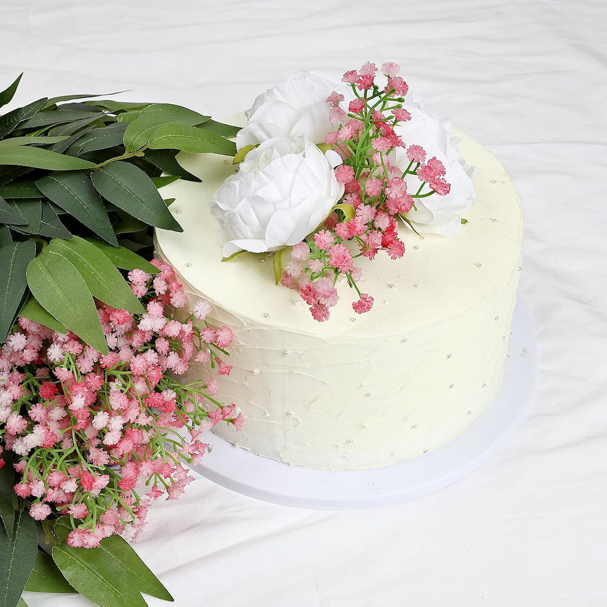 120 PCS Pink Babys Breath Artificial Flowers, Real Touch