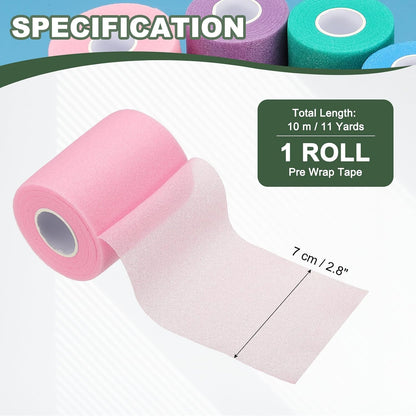 Pre Wrap Tape, Non-Slip Grip Cushion Wrap Prewrap Athletic Tape Fitting for (Tennis- Badminton - Pickleball - Sports)
