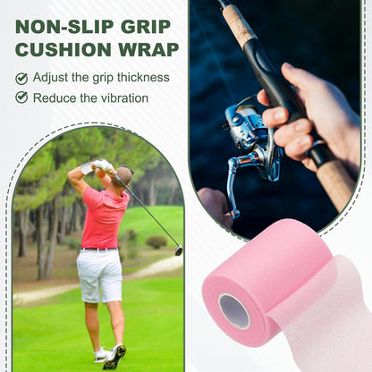 Pre Wrap Tape, Non-Slip Grip Cushion Wrap Prewrap Athletic Tape Fitting for (Tennis- Badminton - Pickleball - Sports)