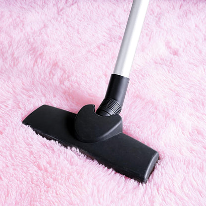 Light Pink Area Rug for Bedroom, Fluffy Shag Plush Rugs for Living Room Girls, Shaggy Throw Soft Fuzzy Small Kids Carpet for Dorm Bedside Ultra Cozy Non-Slip Indoor Decor, 4x5.3 Feet