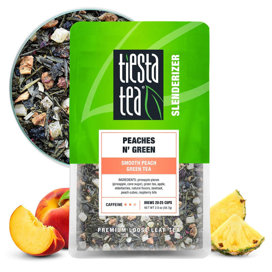 Peaches N' Green, Loose Leaf, Smooth Peach Green Tea