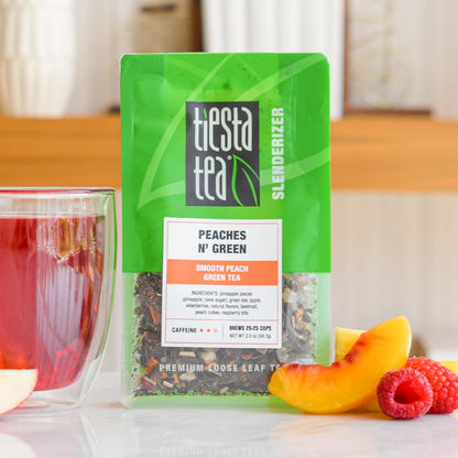 Peaches N' Green, Loose Leaf, Smooth Peach Green Tea