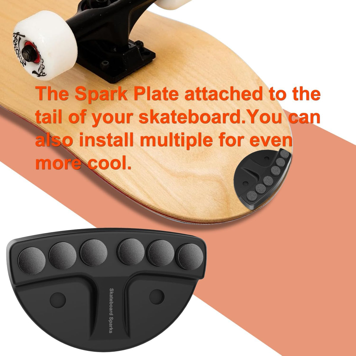 Upgrade Your Skateboard Add Sparking Flames Tail Plate Attachment for an Electrifying Ride,s,Flint,Skateboard Spark Plate