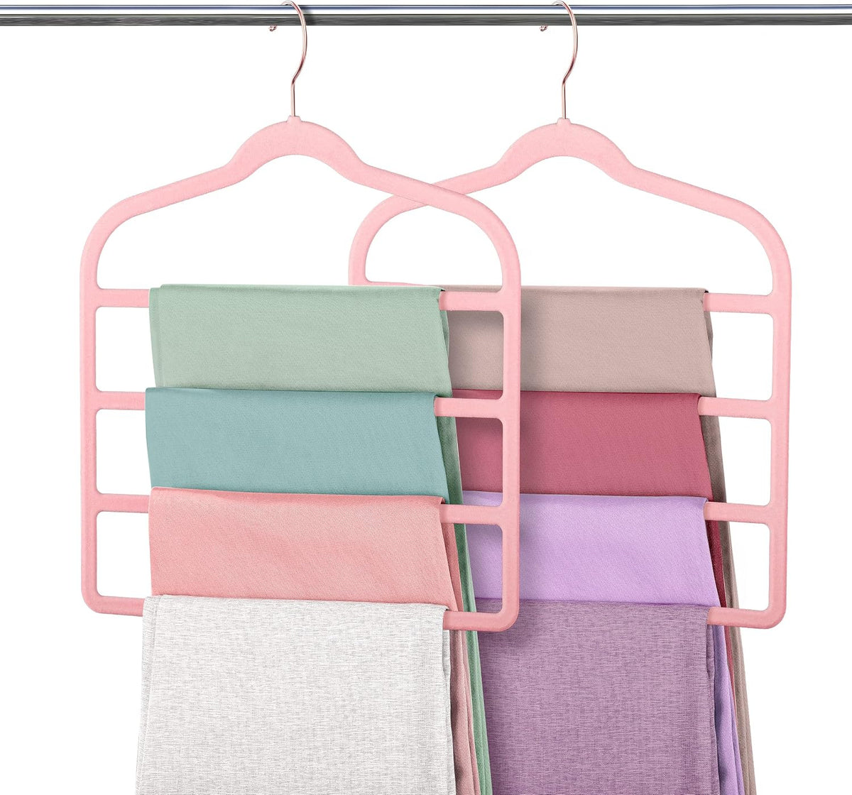 Velvet Pant Clothes Hanger Space Saving Non Slip Hanger Jean Slack Hangers