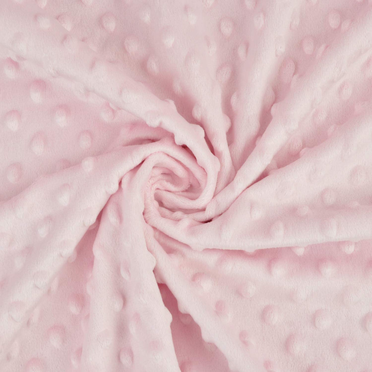 Heavenly Soft Chenille Receiving Blanket (30" x 40"), 2-Layer Design with Minky Dot & Silky Satin, Pink, for Boys and Girls