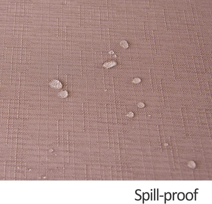Round Linen Looking Textured Tablecloth Spill-Proof Wrinkle Free Soft Jacquard Table Cloth for Circular Table Cover, for Dining Room Buffet Banquet Parties Holiday Dinner, 70 Inch Dusty Pink