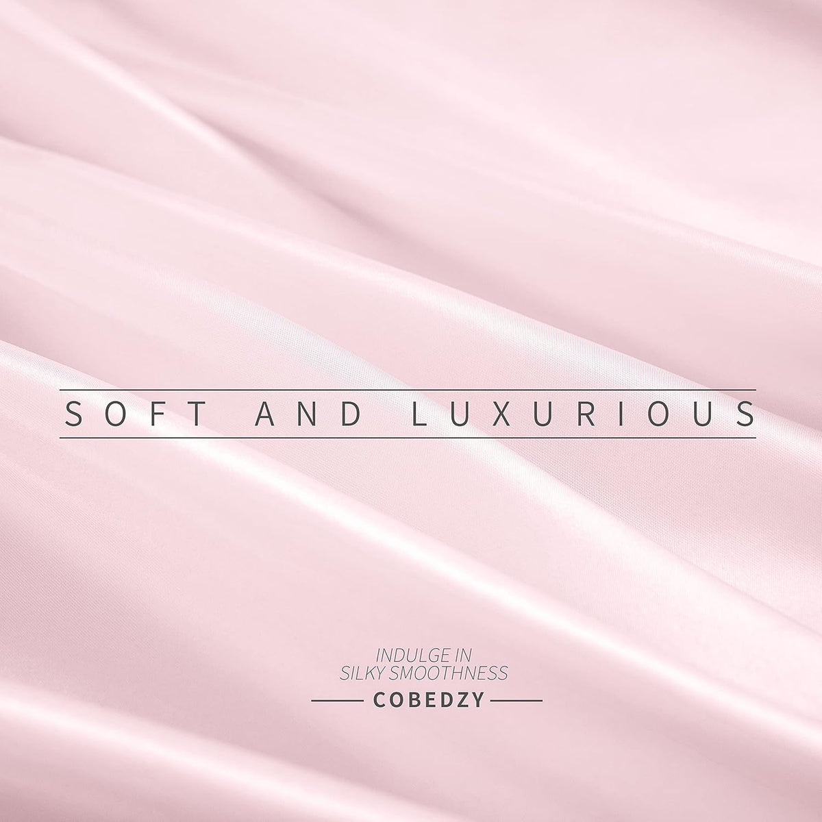 Satin Sheets Full Size Blush Pink 4 Pcs Bedding Set