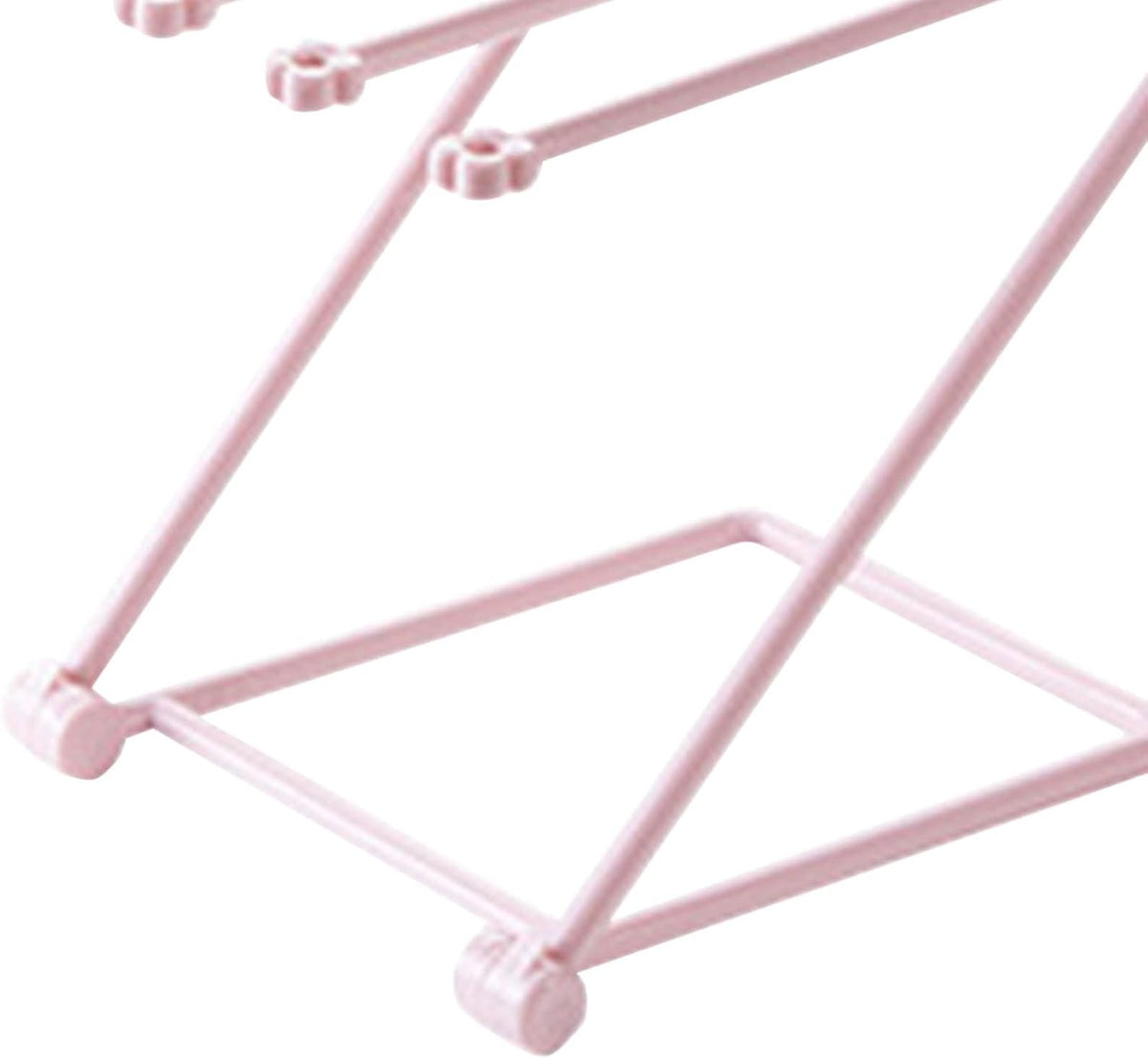 Washcloth Holder Dish Rag Cloth Holder Countertop Dishcloth Drying Rack 4 Arms Folding Vertical Hand Towel Stand Dish Rag Storage Holder for Kitchen(Light Pink)