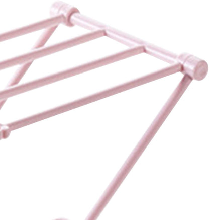 Washcloth Holder Dish Rag Cloth Holder Countertop Dishcloth Drying Rack 4 Arms Folding Vertical Hand Towel Stand Dish Rag Storage Holder for Kitchen(Light Pink)