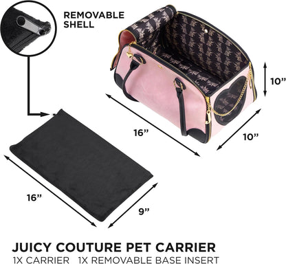 Give Me Treats Pet Carrier - Stylish Pink Travel Bag for Small Dogs and Cats