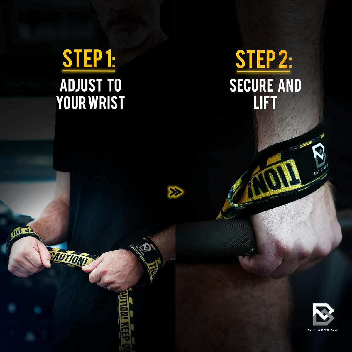 BAY GEAR CO. Wrist Straps for Weightlifting