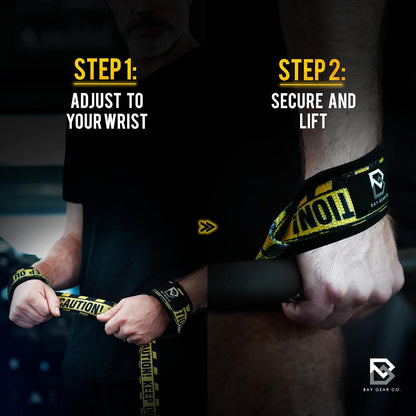 BAY GEAR CO. Wrist Straps for Weightlifting