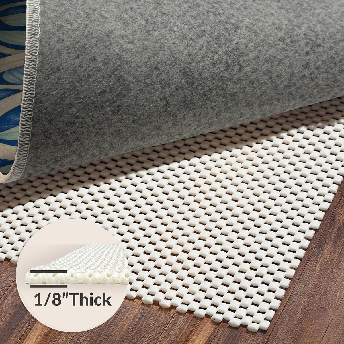 5'x7' Pink Beige Floral Design Washable Area Rug