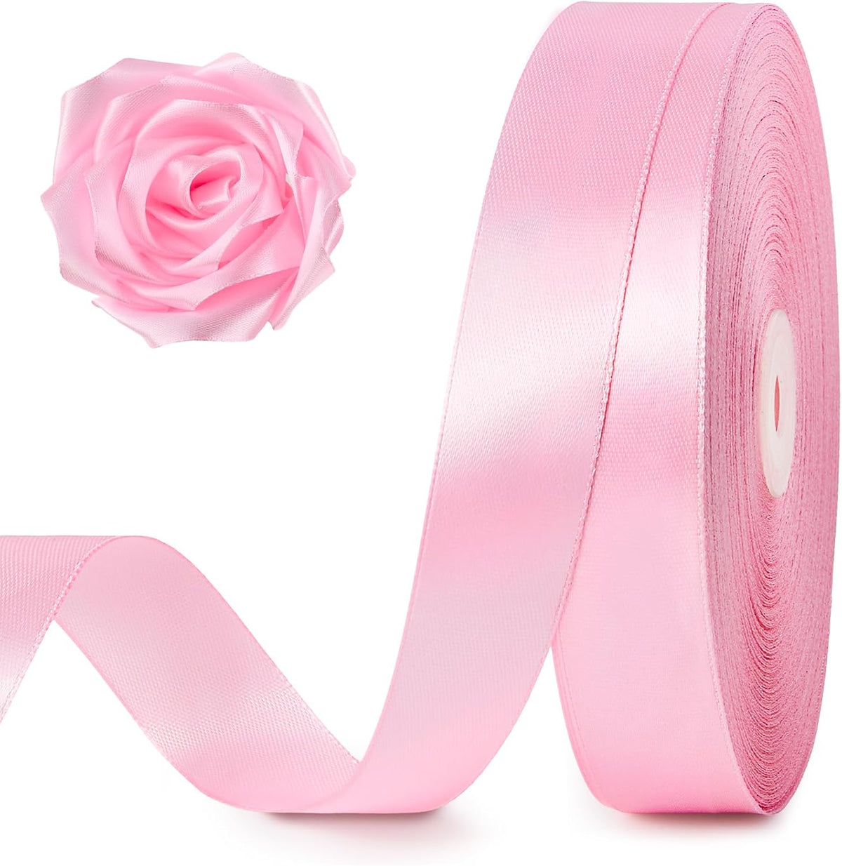 Pink Satin Ribbon 1 Inch x 100 Yards