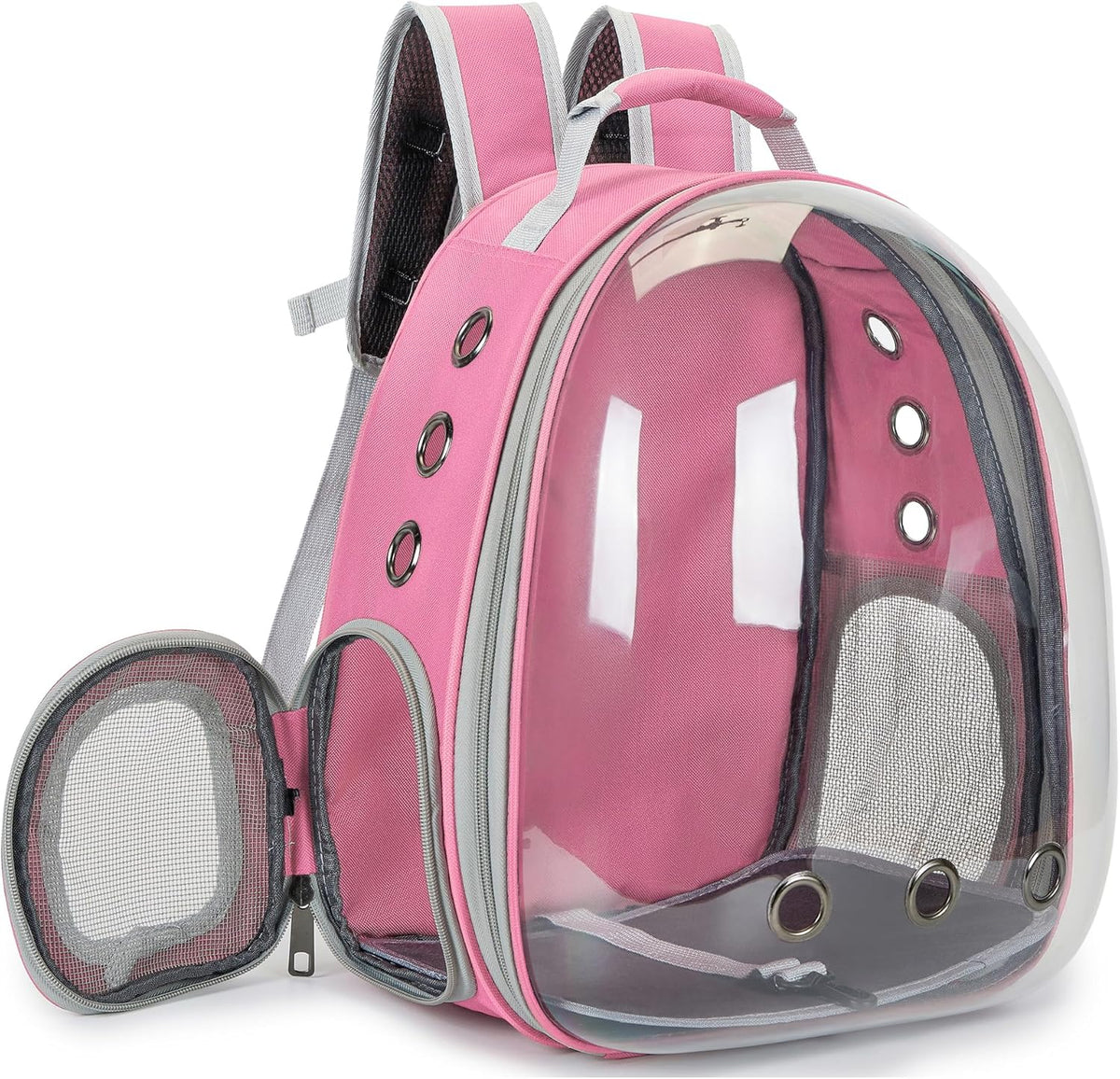 Cat Backpack Carrier Bubble Carrying Bag (Pink)