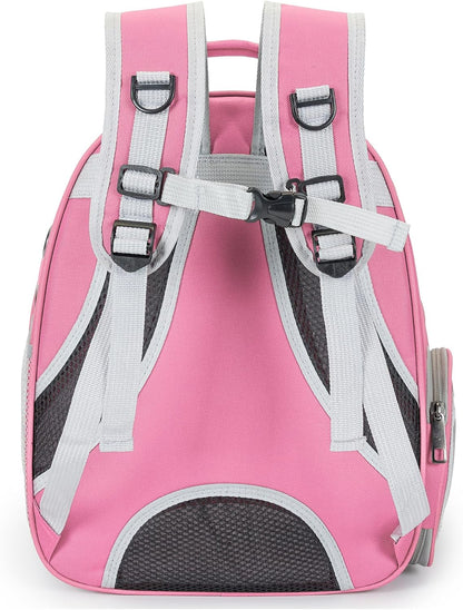 Cat Backpack Carrier Bubble Carrying Bag (Pink)