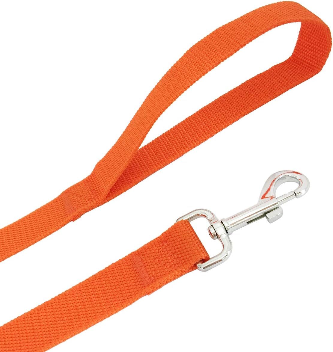 SALO Nylon Training Dog Leash for Small Medium Large Dogs, 1 Inch Wide, 20ft 30ft 40ft 50ft Long Leash Dog/Puppy Lead for Obedience Recall Training, Camping, or Backyard (20 Foot, Orange)