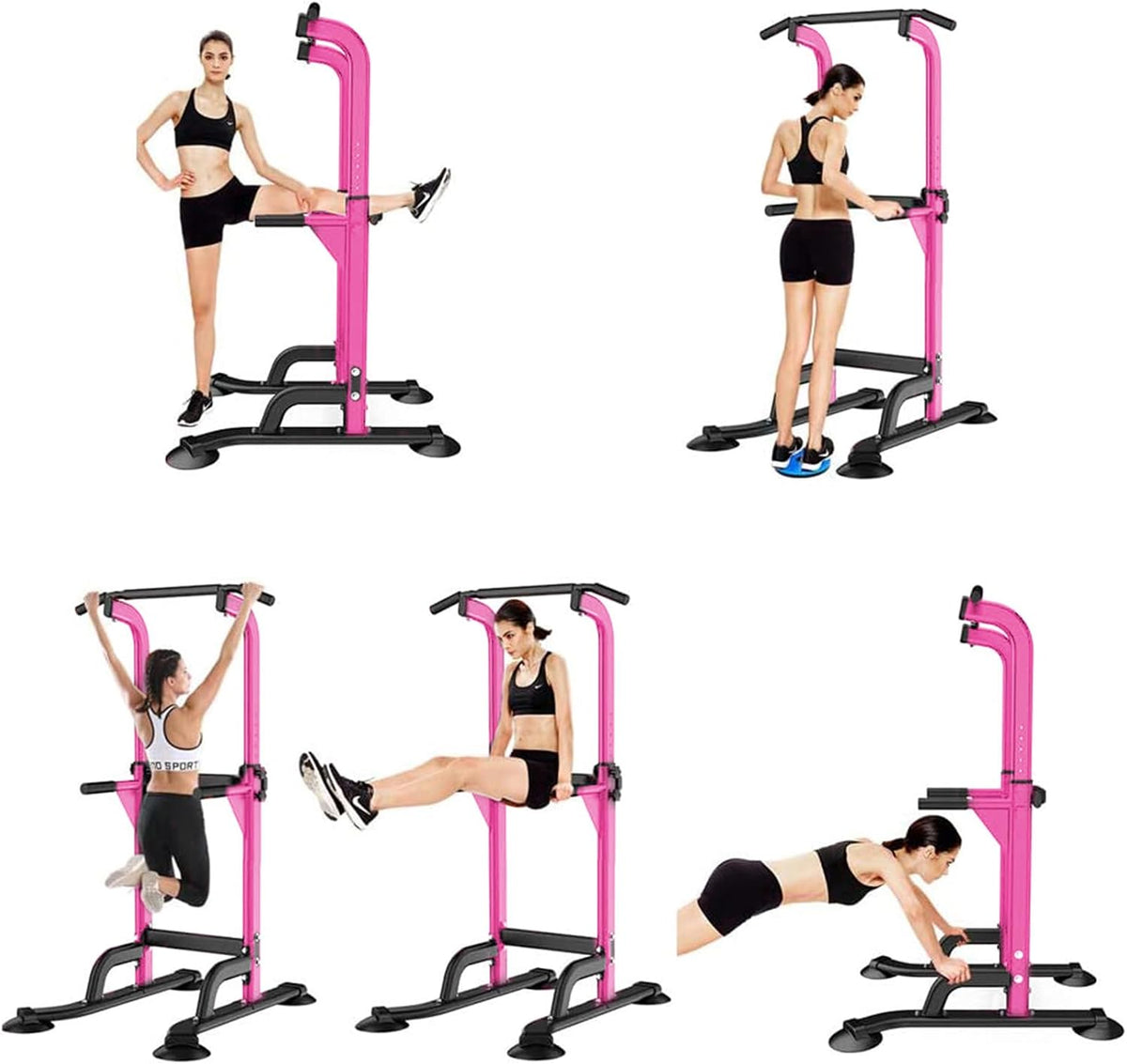 Multi-Function Power Tower Pull Up Bar Dip Station for Home Gym