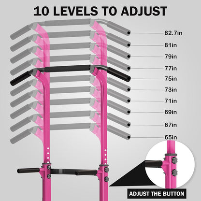 Multi-Function Power Tower Pull Up Bar Dip Station for Home Gym