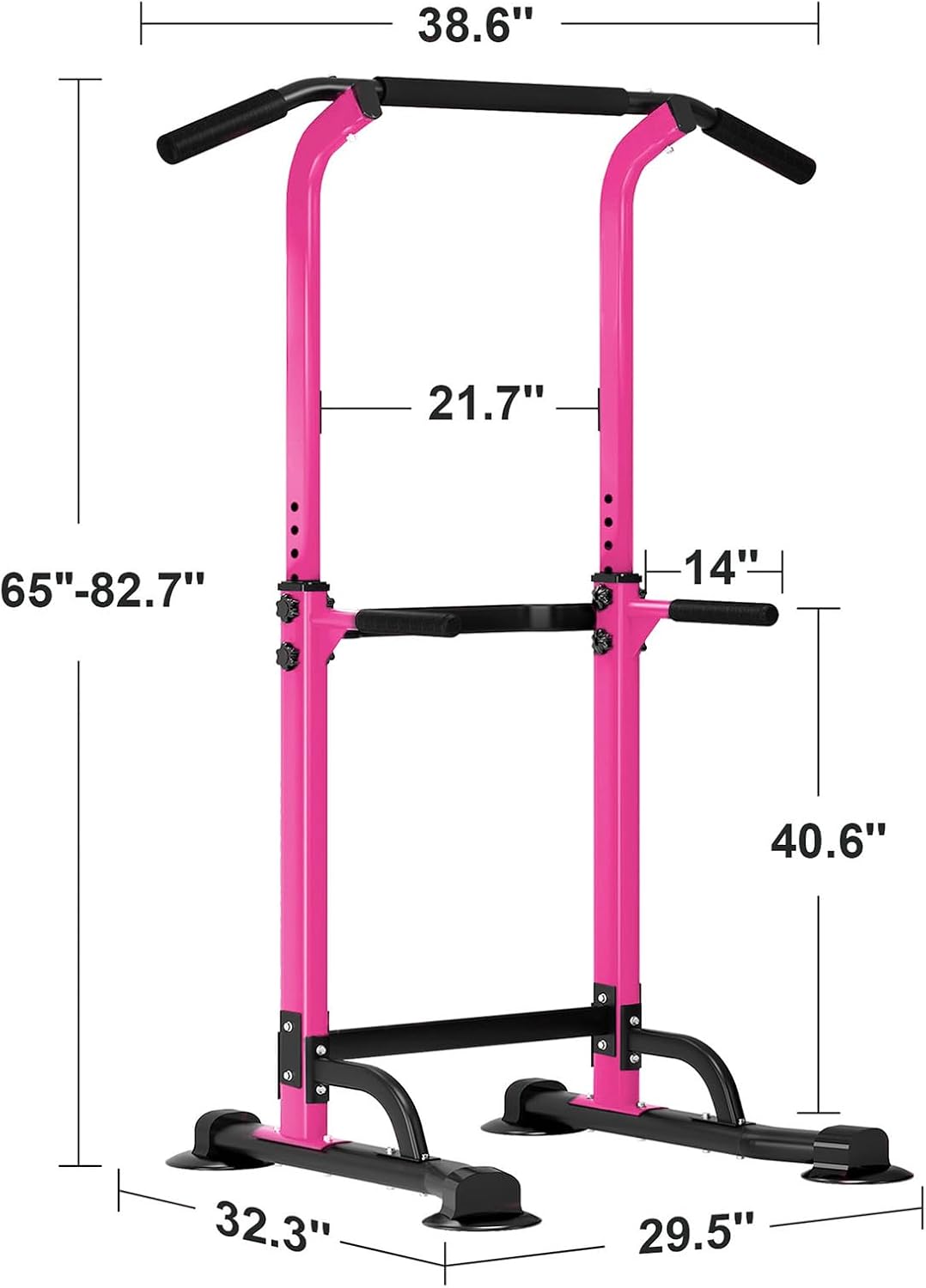 Multi-Function Power Tower Pull Up Bar Dip Station for Home Gym