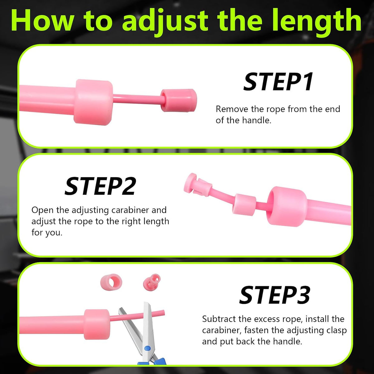 2 Pack Adjustable Jump Rope, Tangle-Free Skipping Rope for Women Men, Lightweight Speed Rope, Workout Exercise Rope for Fitness Boxing Adult Gym Outdoor Beginner