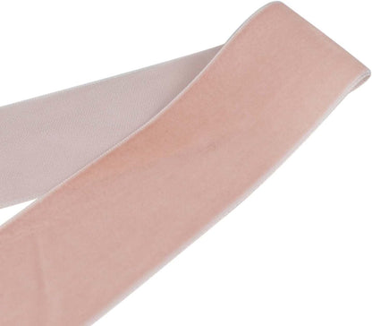 Velvet Ribbon for Gift Wrapping Christmas Decoration (05 (Light Peach),1-1/2'' (38mm) x 5 Yards)