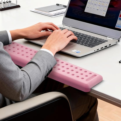 L-Shaped Desk Long Wrist Rest Elbow 60CM, Light Pink Arm Rest Desk