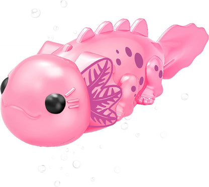 Robotic Pets Alive Swimming Axolotl Electric Baby Axolotl Fish Bath Toys ( 2-Pack Pink /Purple) for Kids 18M+