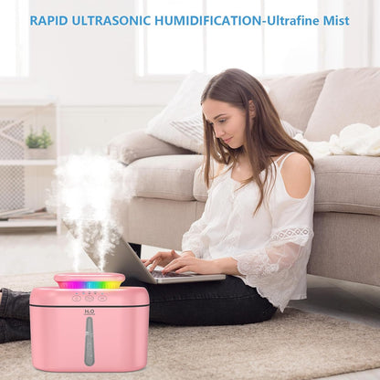 SZO Plant Humidifier Indoor, 2.5L Humidifiers for Bedroom, Pink