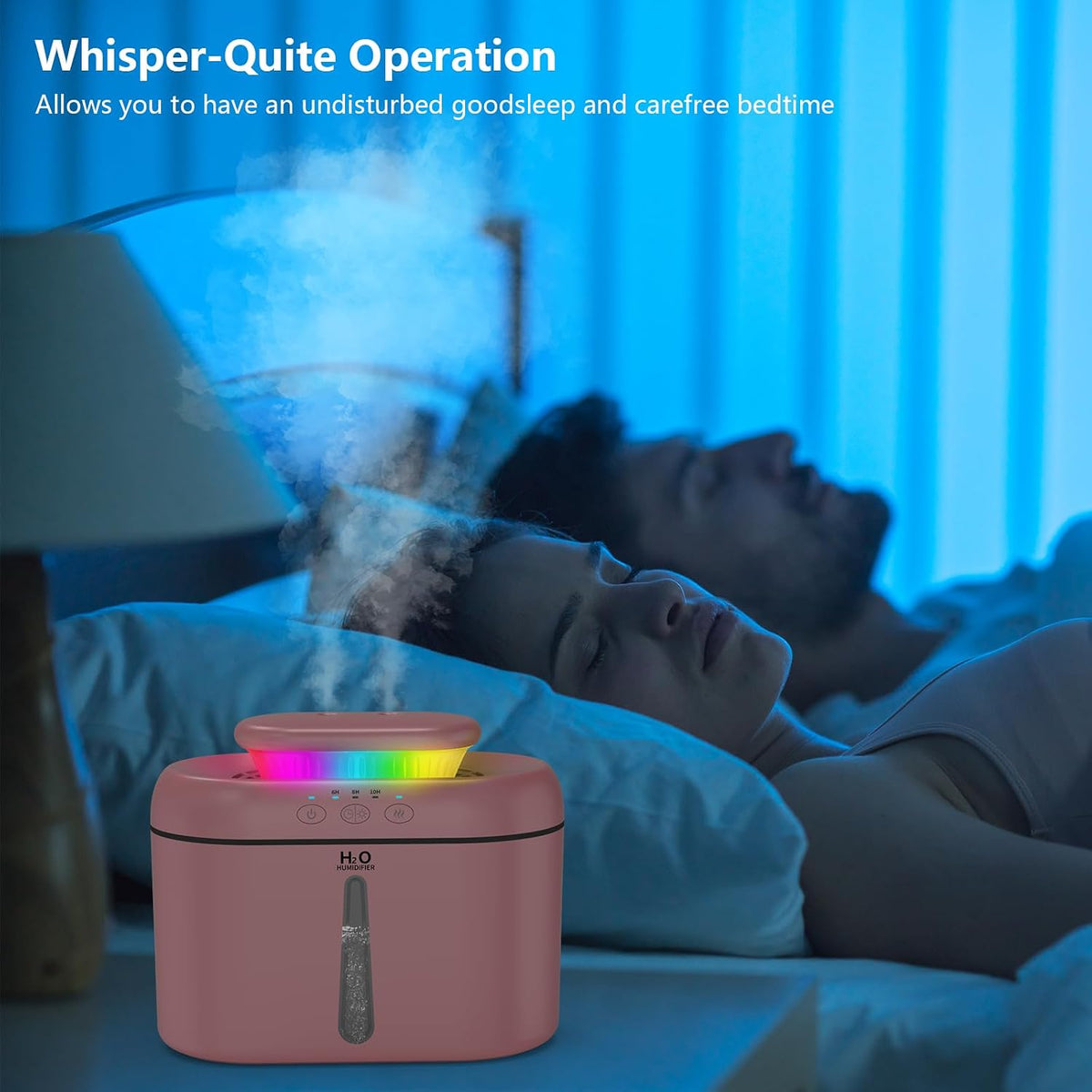 SZO Plant Humidifier Indoor, 2.5L Humidifiers for Bedroom, Pink